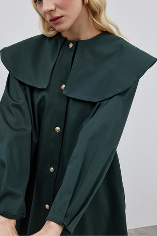 Yakalı Gömlek Ceket Yeşil - Fahhar Design