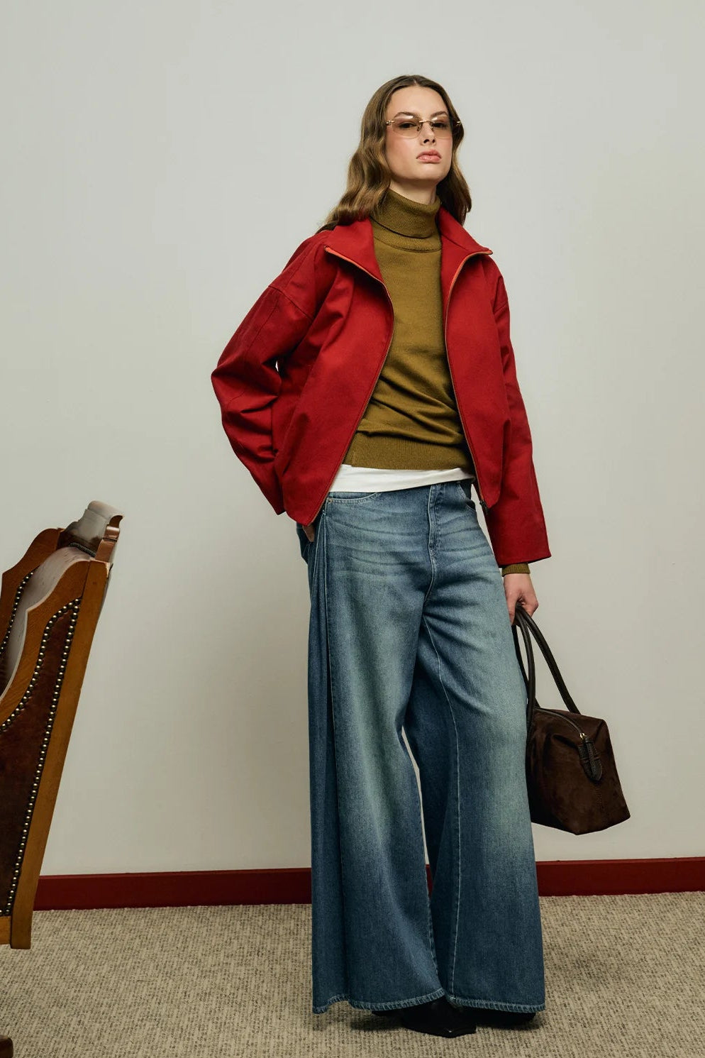Soft Bomber Ceket Kırmızı