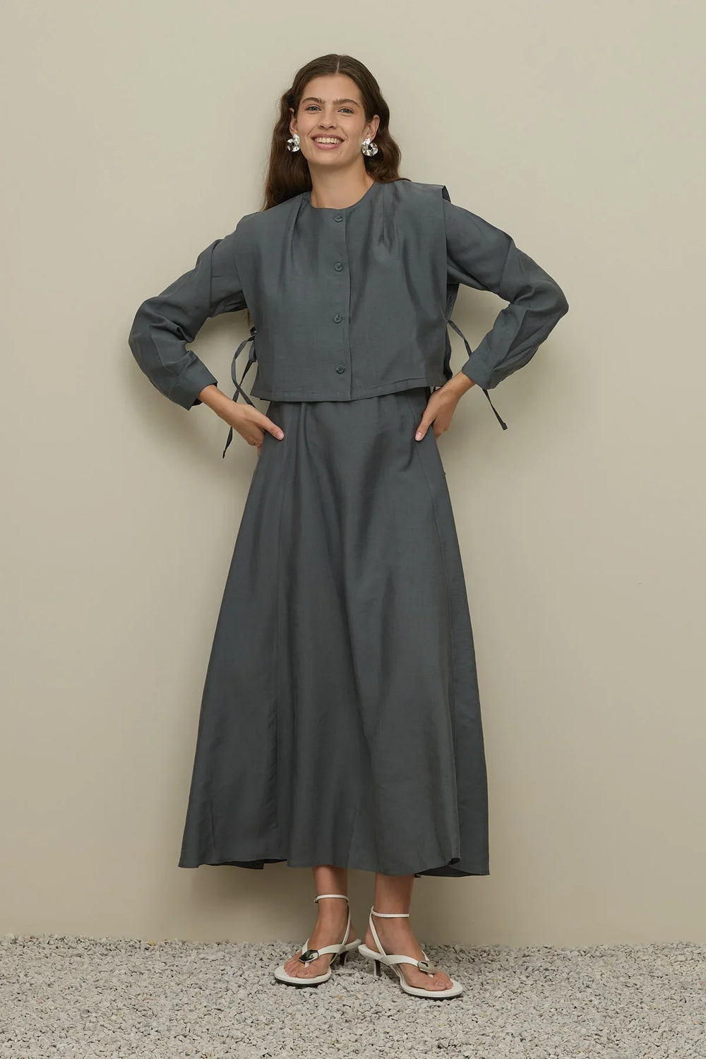 Vest Dress Anthracite