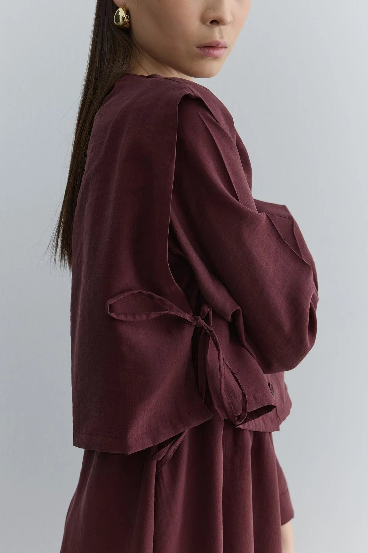 burgundy vest dress Sweater Vest + Burgundy Dress