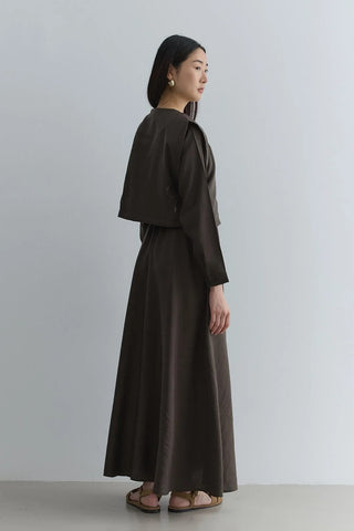 Yelekli Elbise Haki - Fahhar Design