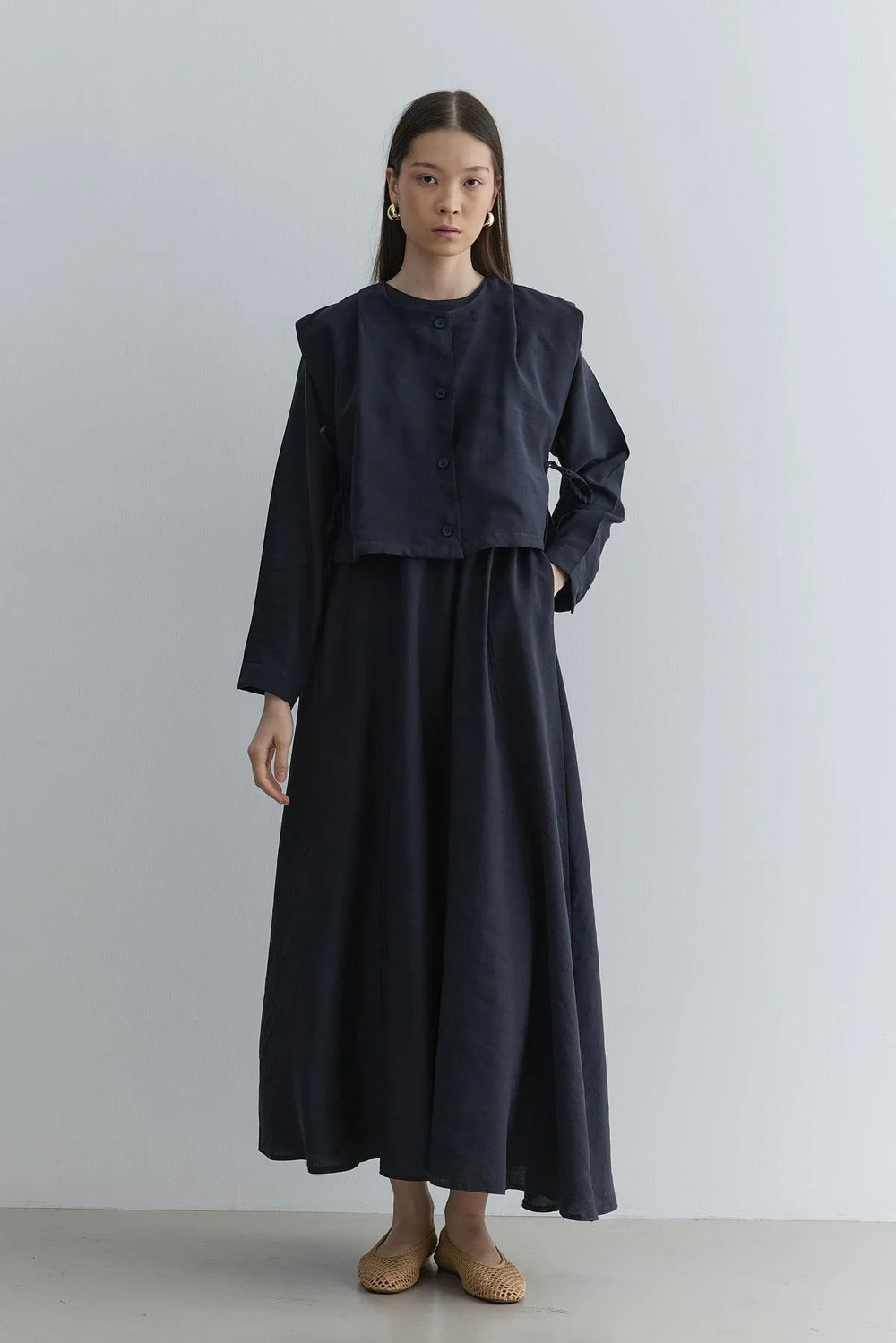 Navy Blue Vest Dress