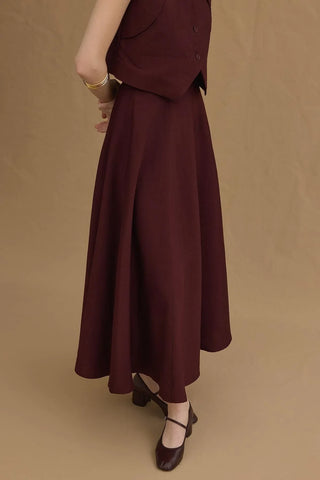 Yelekli Takım Bordo - Fahhar Design