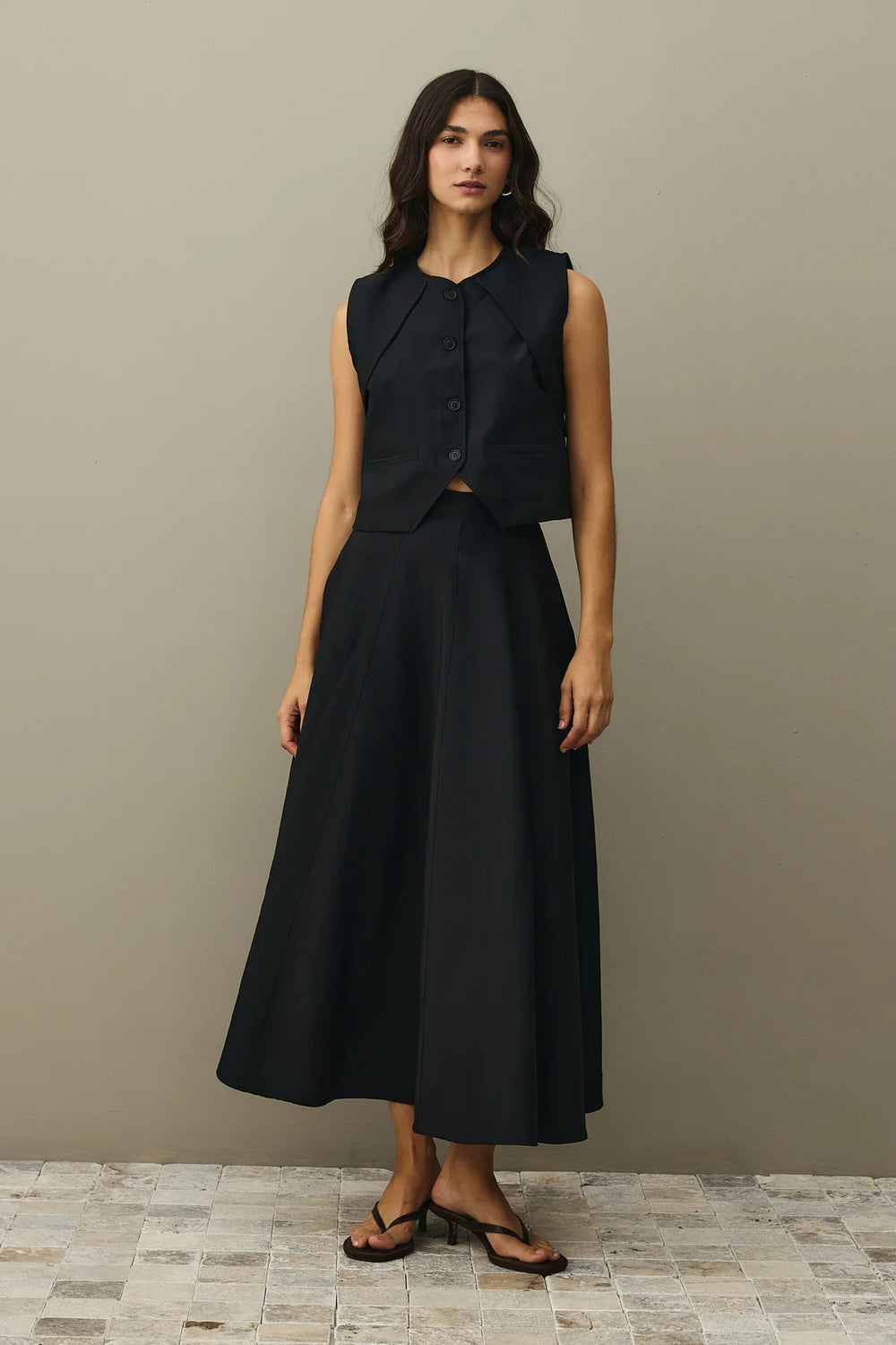 Vested Suit Black