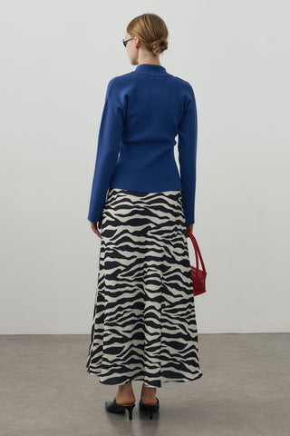 Zebra Desen Twill Etek Ekru